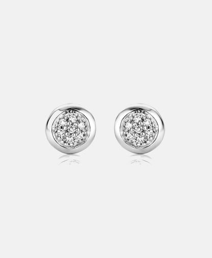 Ohrstecker aus 375 Weißgold mit Diamant