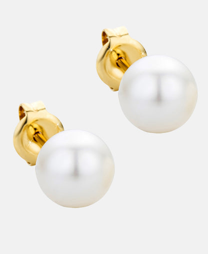 Ohrringe aus 375 Gelbgold mit Perle