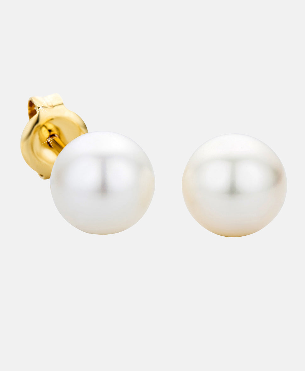 Ohrringe aus 375 Gelbgold mit Perle