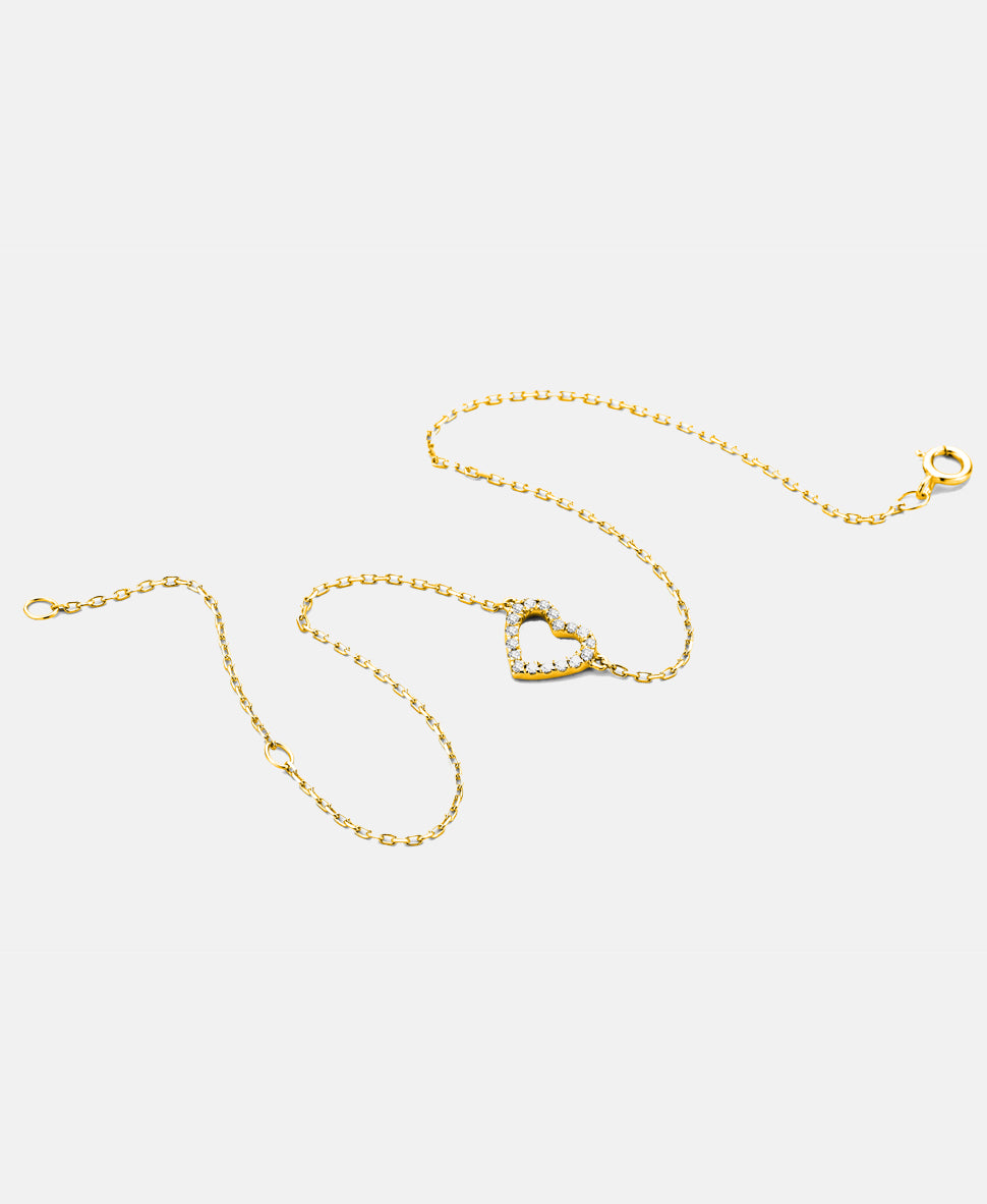 Armband aus 375 Gelbgold mit Diamant
