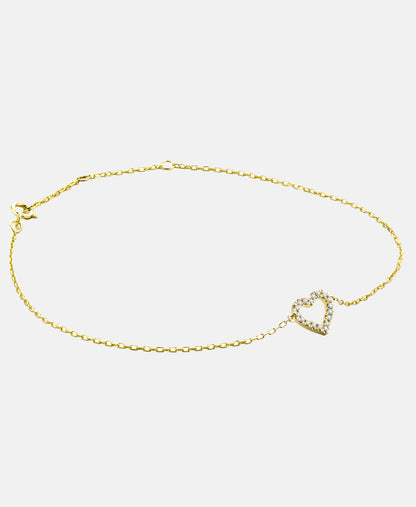 Armband aus 375 Gelbgold mit Diamant