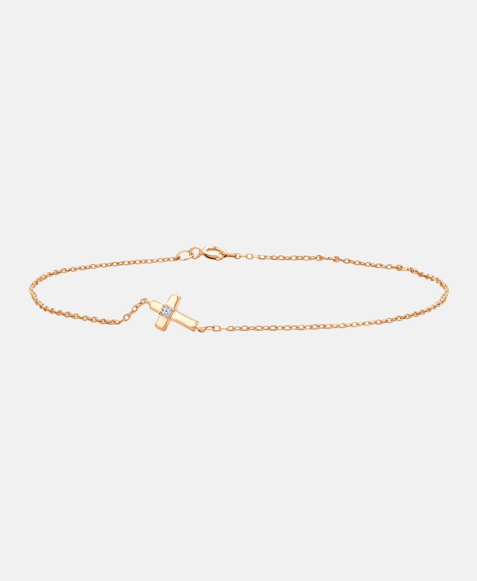Armband aus 375 Roségold mit Diamant in Roségold