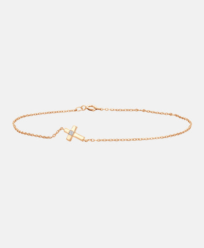 Armband aus 375 Roségold mit Diamant in Roségold