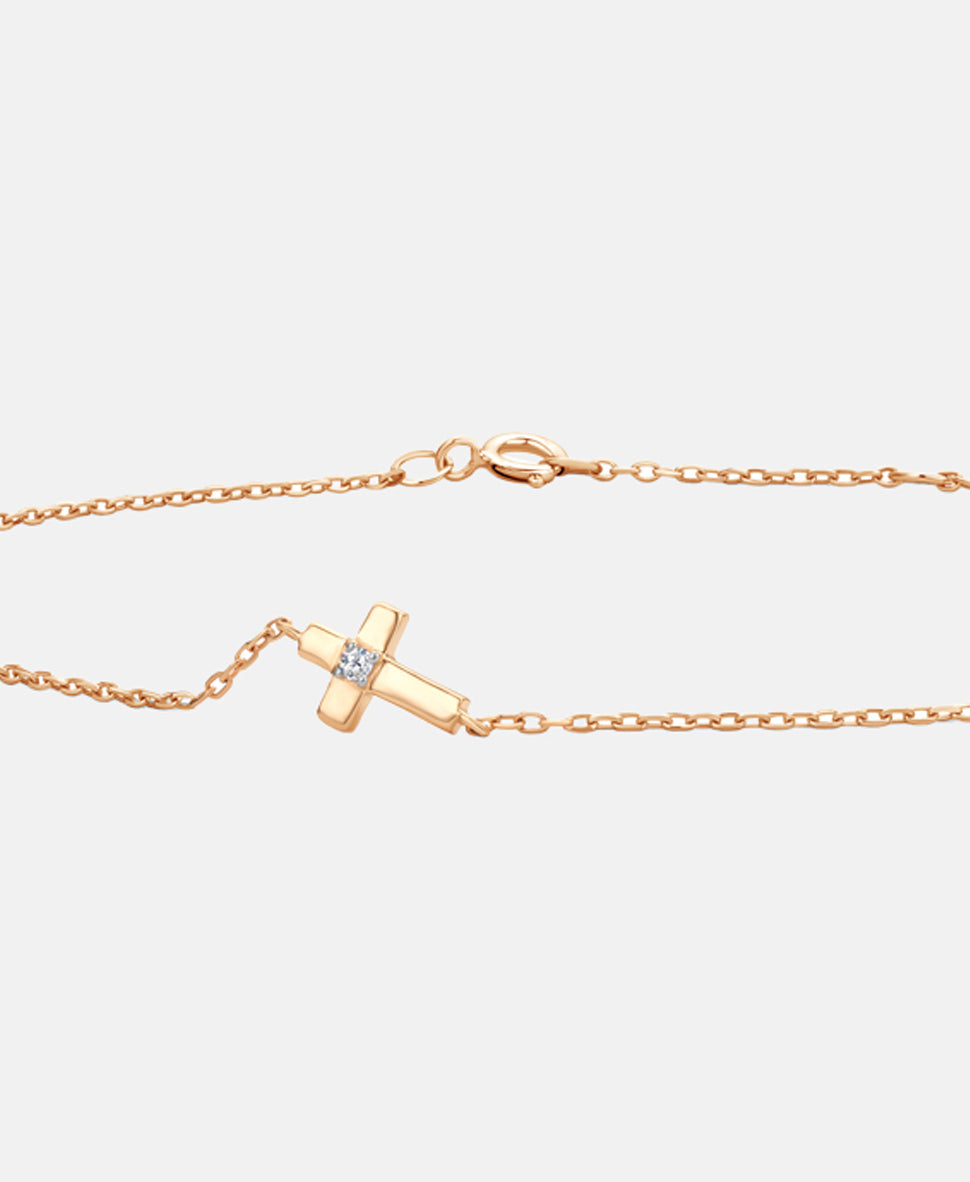 Armband aus 375 Roségold mit Diamant in Roségold