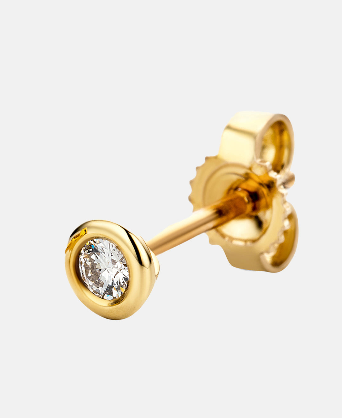 Ohrringe aus 585 Gelbgold mit 0.10 Karat Diamant