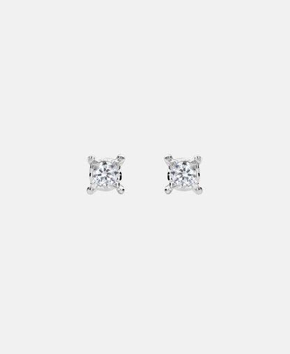Ohrringe aus 375 Weißgold mit Diamant