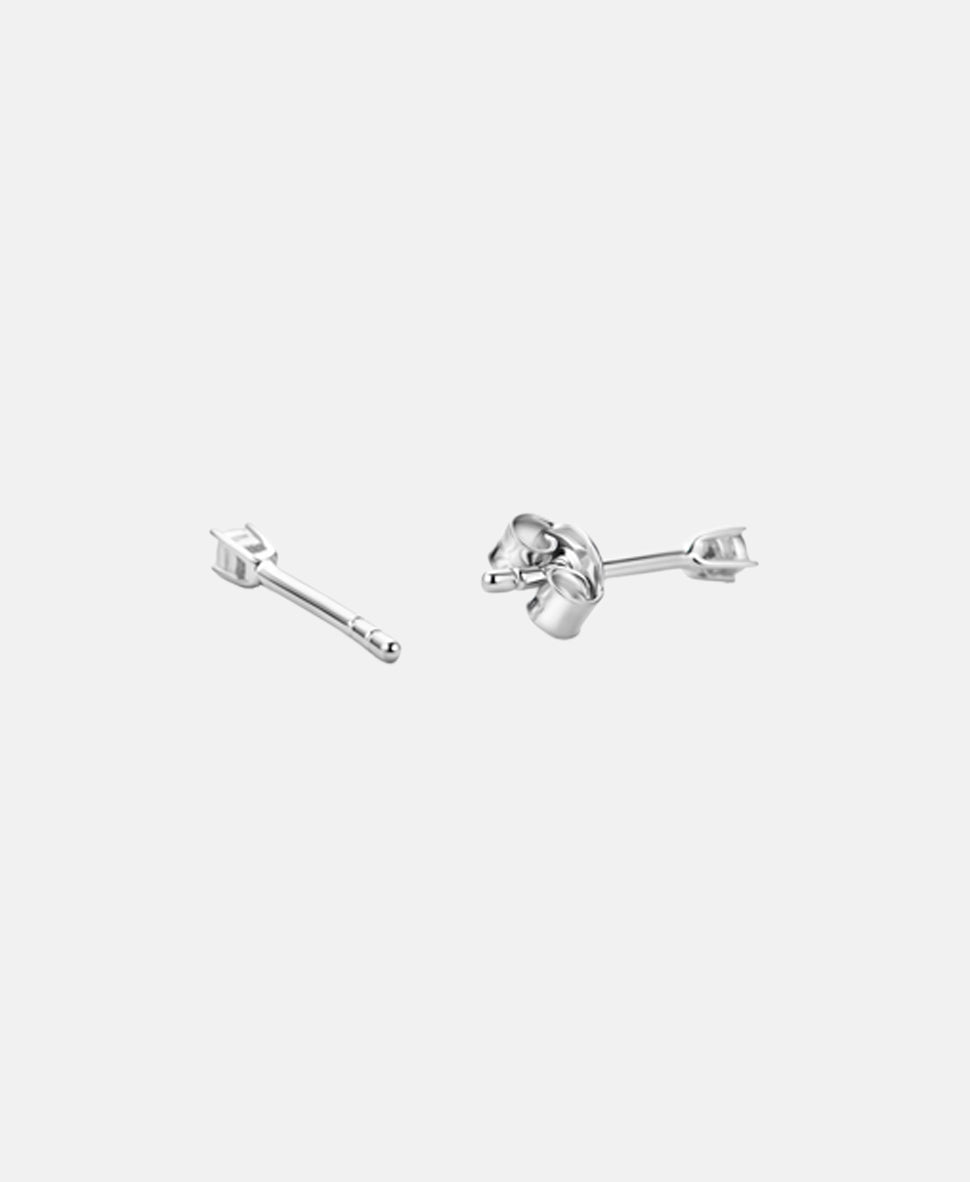 Ohrringe aus 375 Weißgold mit Diamant