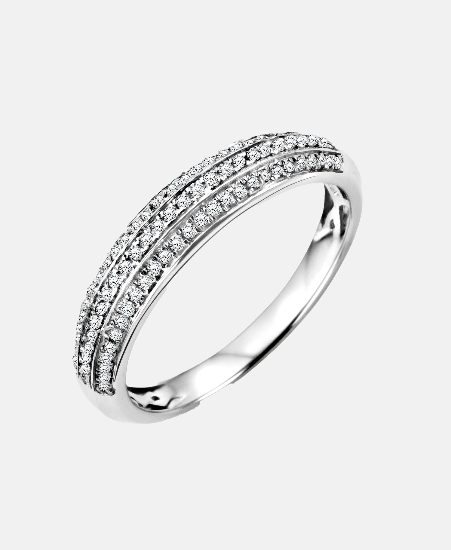 Ring aus 375 Weißgold mit Diamant