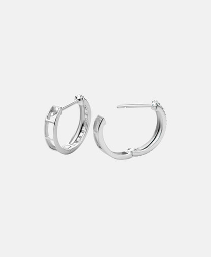 Ohrringe aus 375 Weißgold mit Diamant