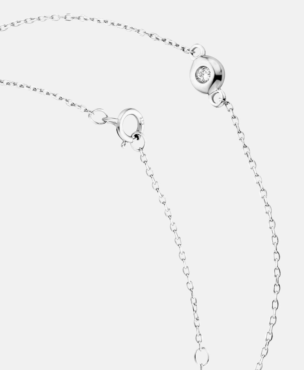 Armband aus 375 Weißgold mit Diamant