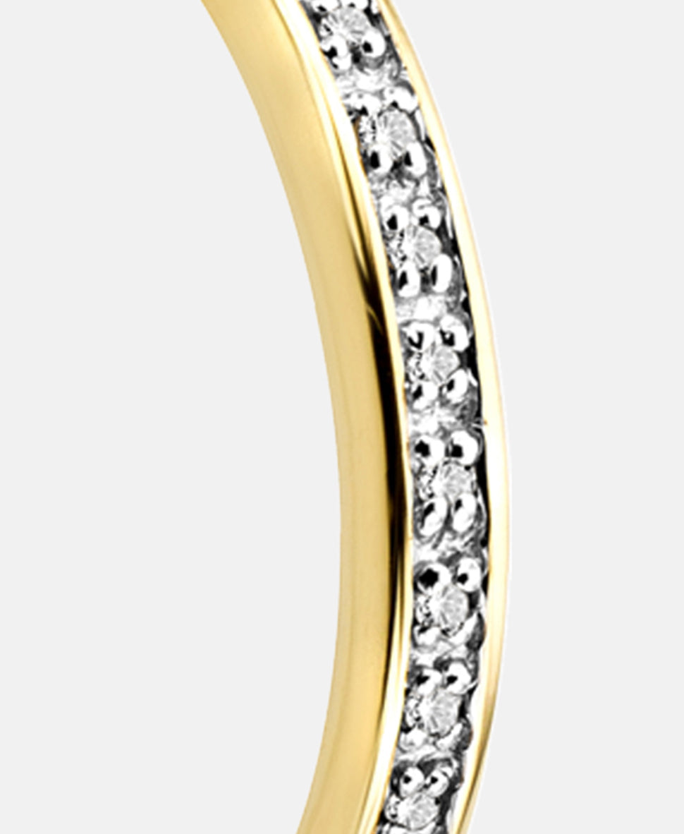 Eternity-Ring aus 375 Gelbgold mit 0.05 Karat Diamant