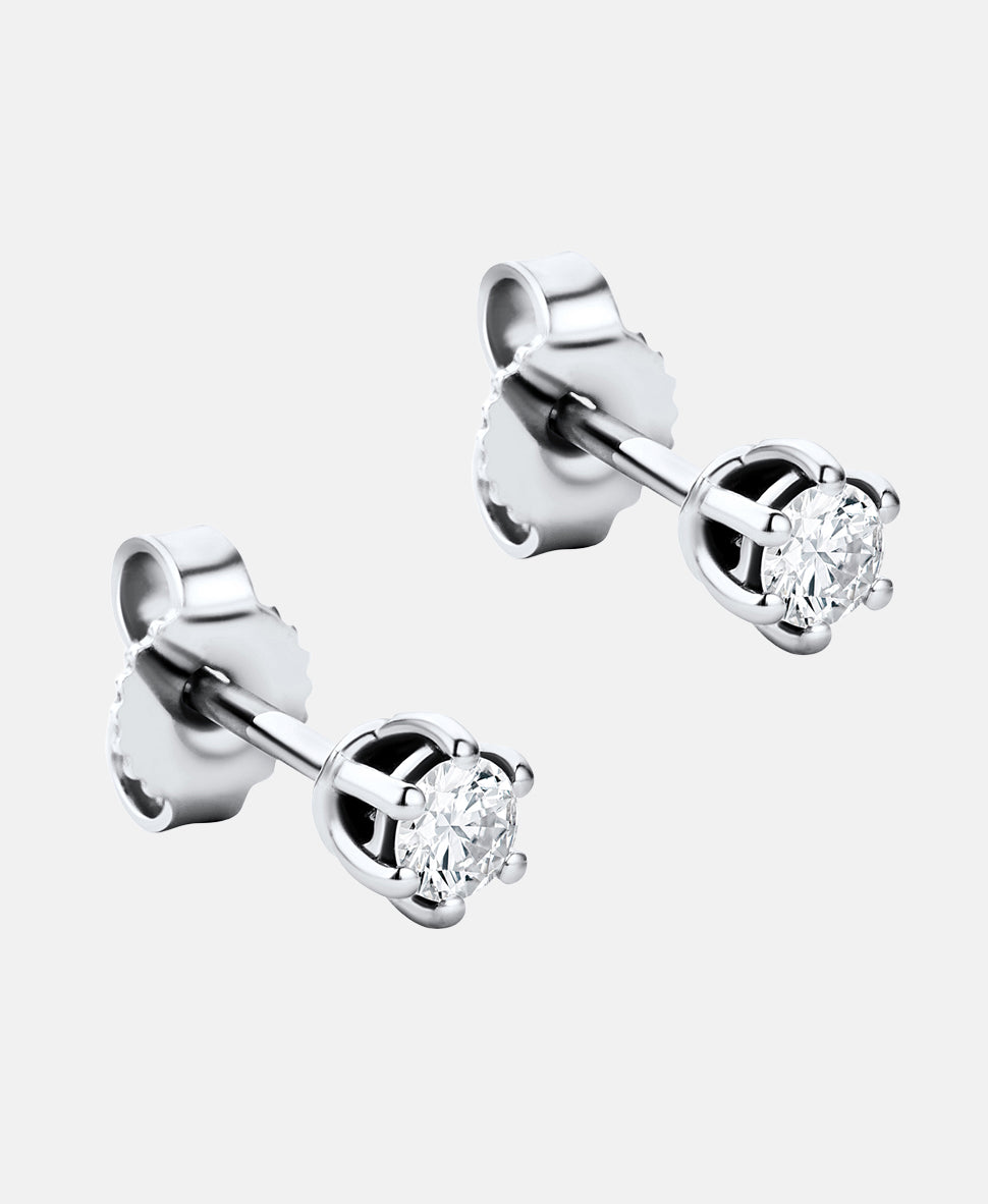 Ohrringe aus 585 Weißgold mit Diamant