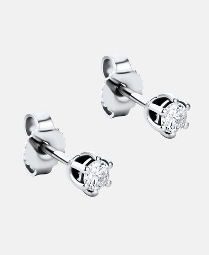 Ohrringe aus 585 Weißgold mit Diamant