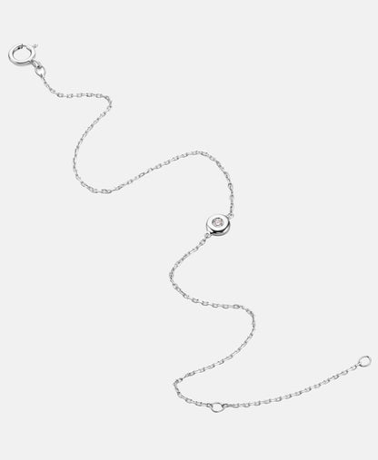 Armband aus 585 Weißgold mit Diamant
