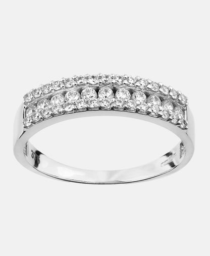 Eternity-Ring aus 375 Weißgold mit Zirkonia