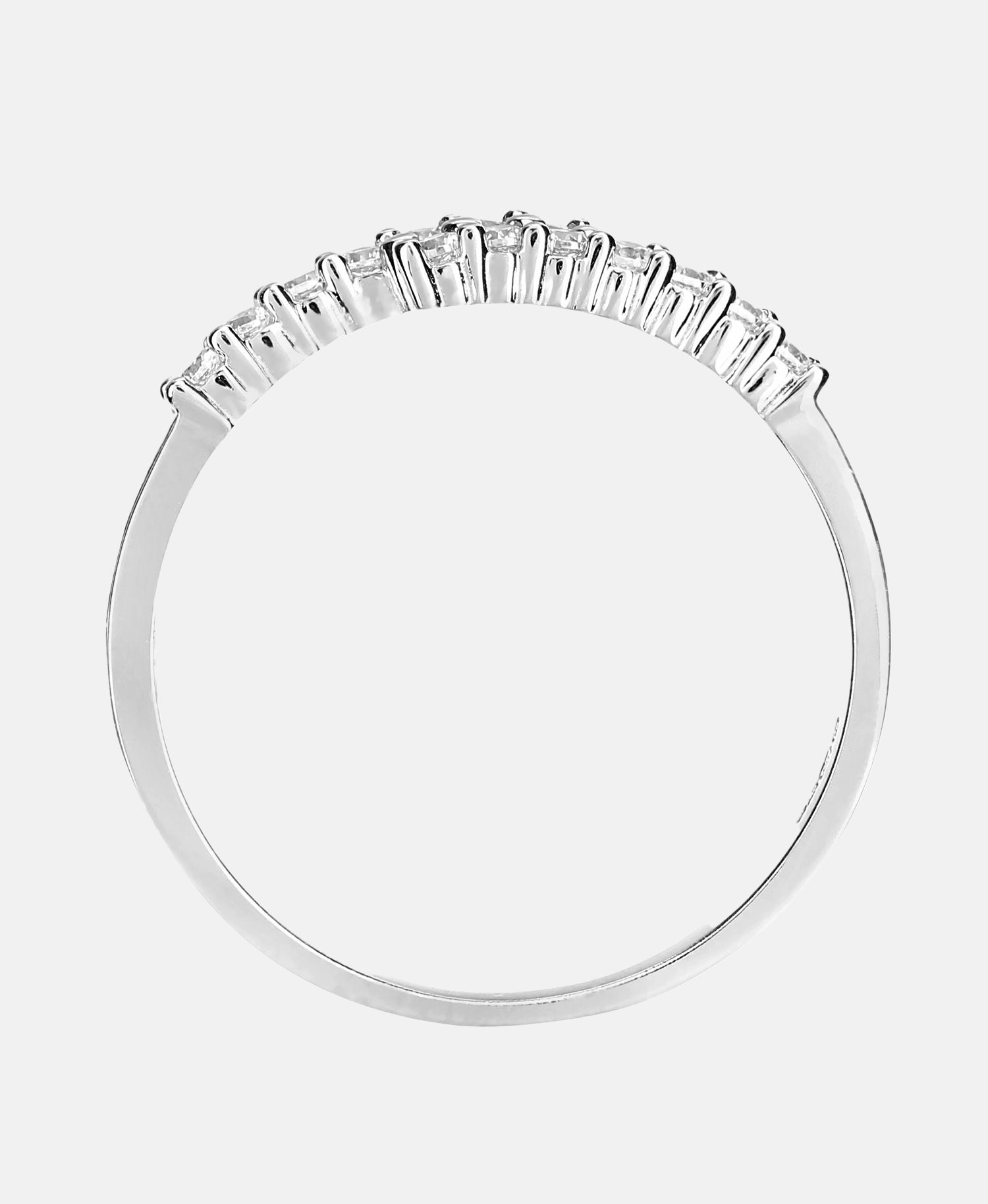 Eternity-Ring aus 375 Weißgold mit Zirkonia