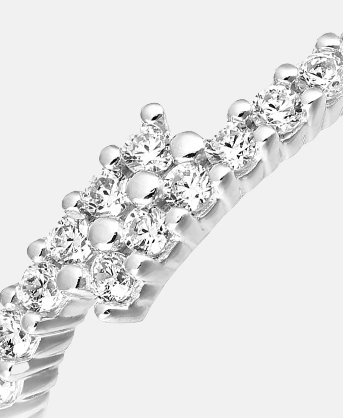 Eternity-Ring aus 375 Weißgold mit Zirkonia