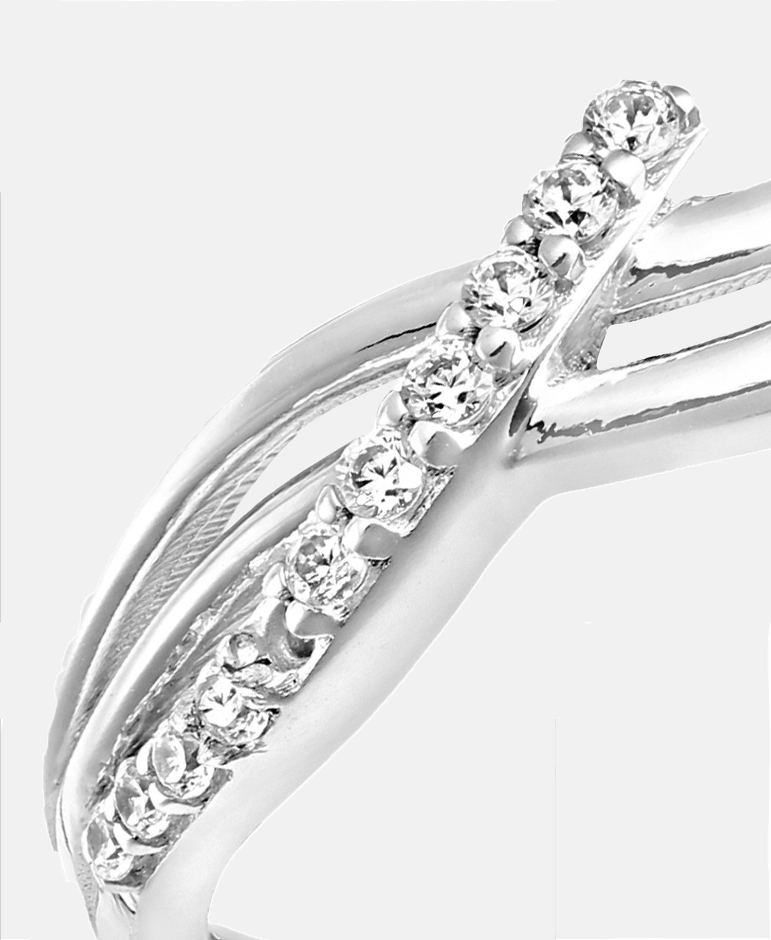 Eternity-Ring aus 375 Weißgold mit Zirkonia