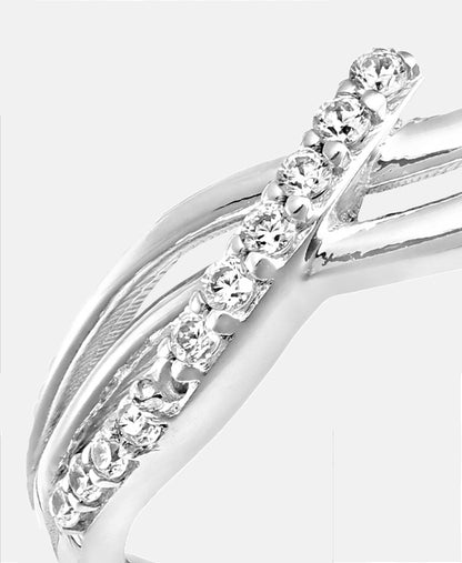 Eternity-Ring aus 375 Weißgold mit Zirkonia