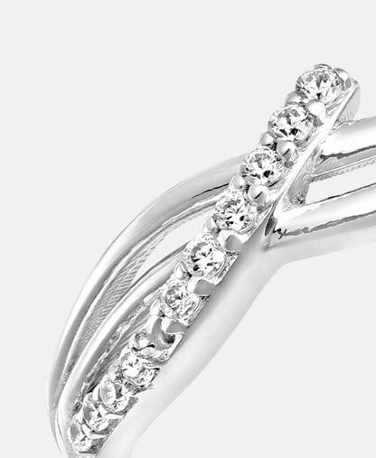 Eternity-Ring aus 375 Weißgold mit Zirkonia