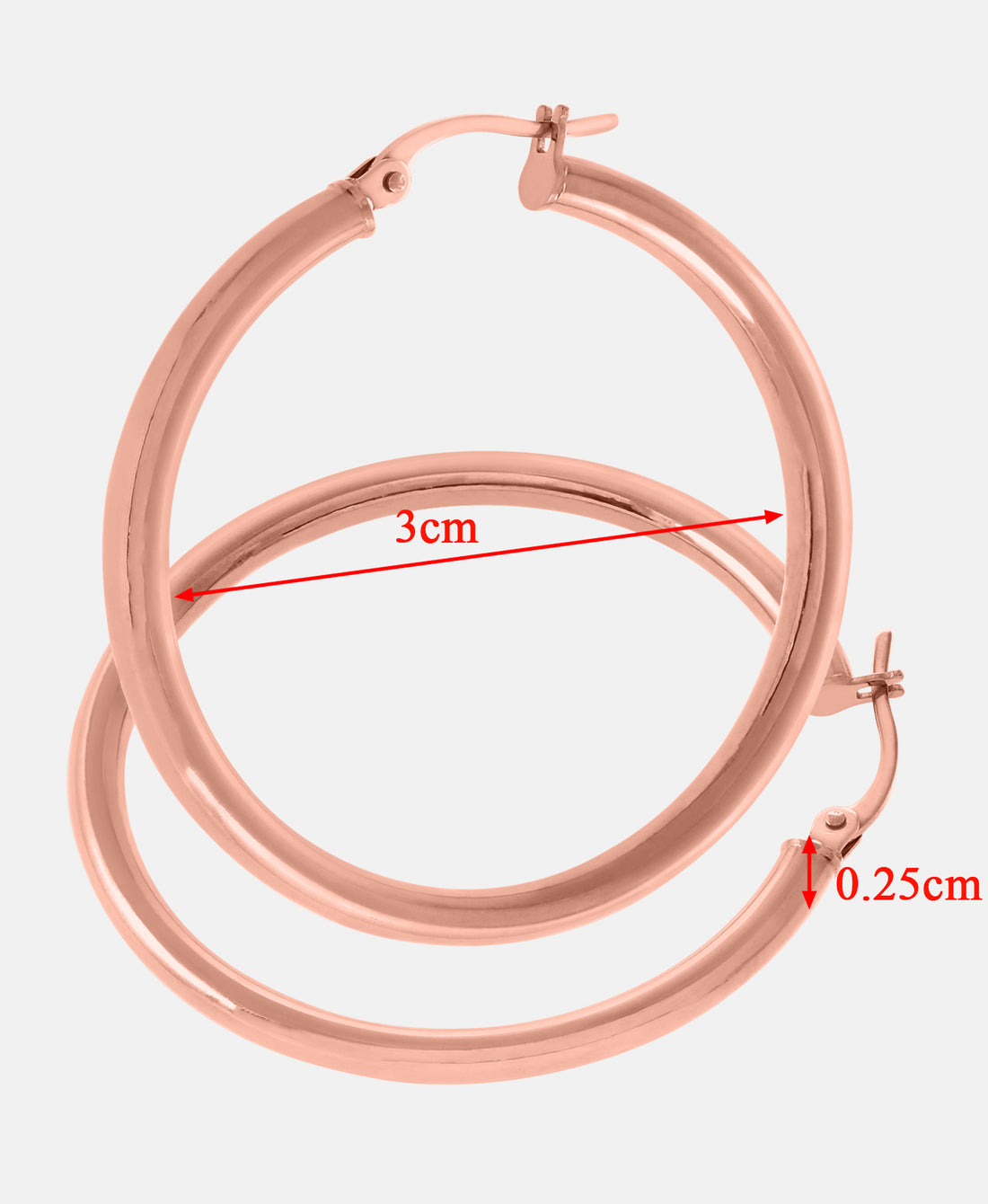 Creolen aus 375 Roségold in Roségold