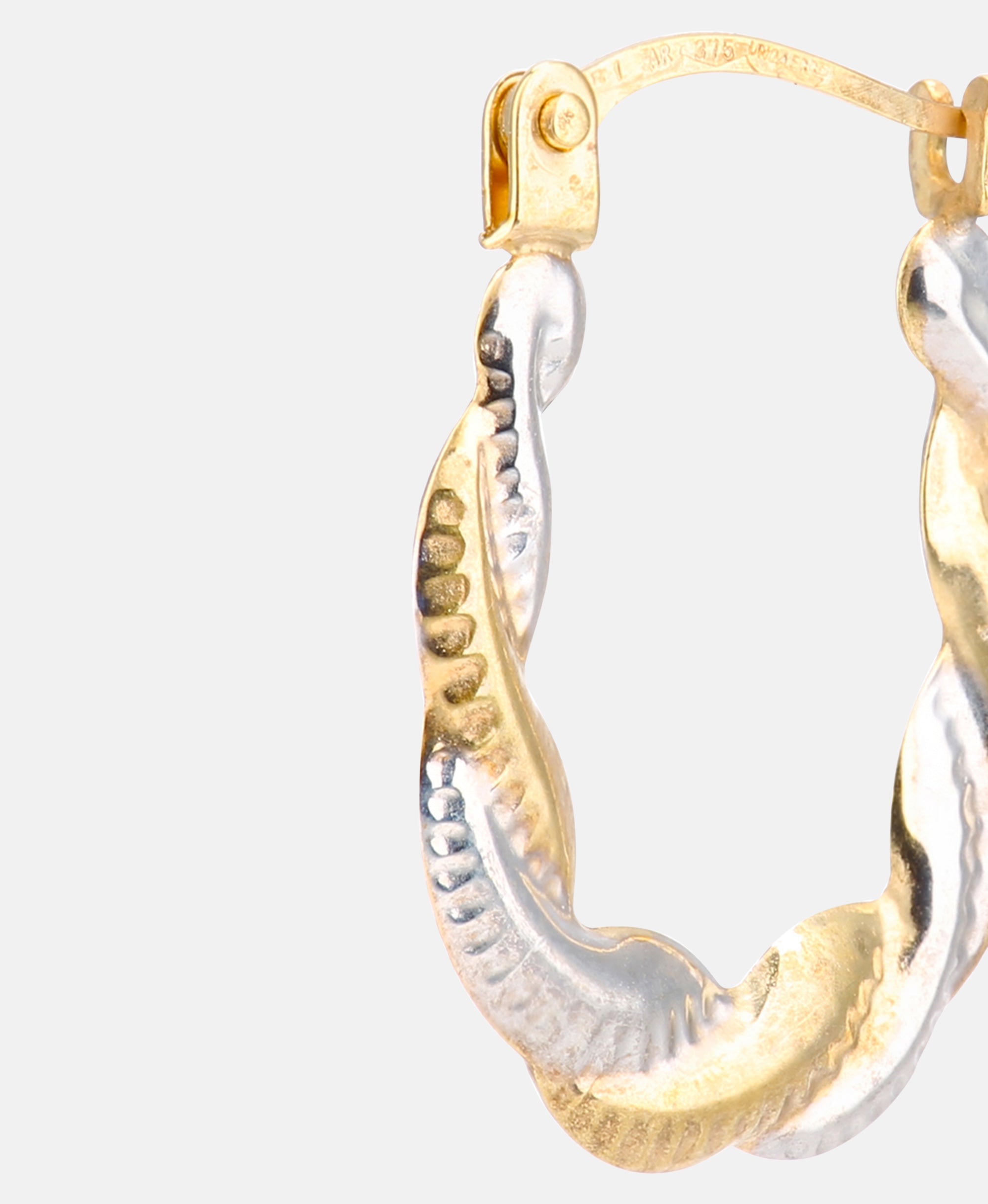 Creolen aus 375 Gelbgold gedreht