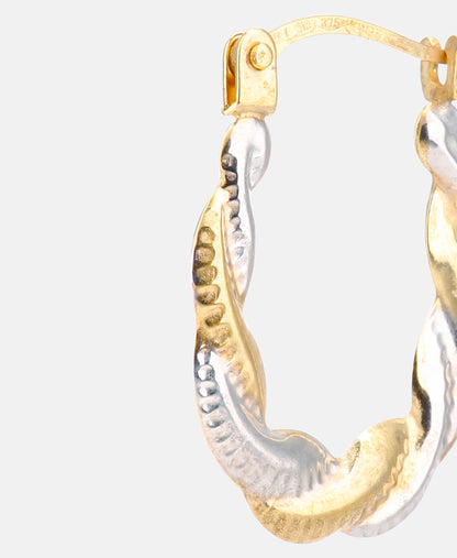 Creolen aus 375 Gelbgold gedreht
