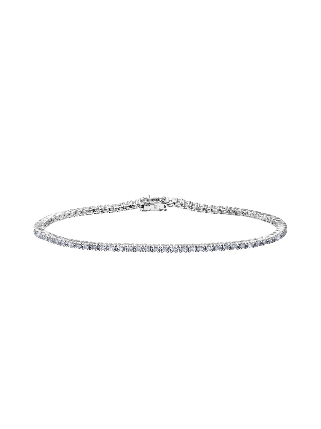 Armband aus 750 Weißgold mit 1 Karat Diamant