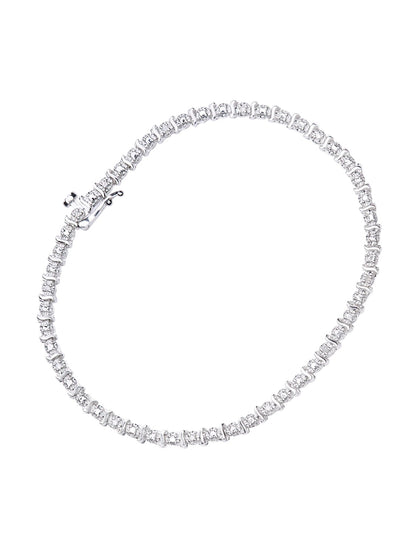 Armband aus 375 Weißgold mit Diamant