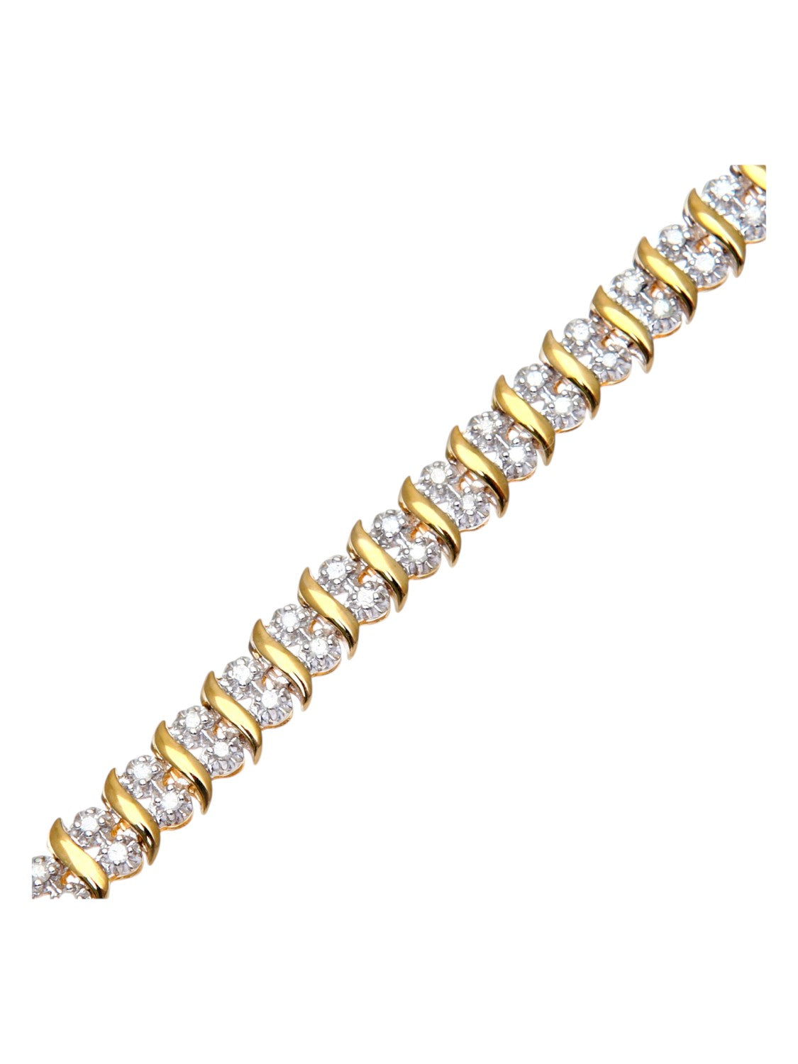 Armband aus 375 Gelbgold mit Diamant