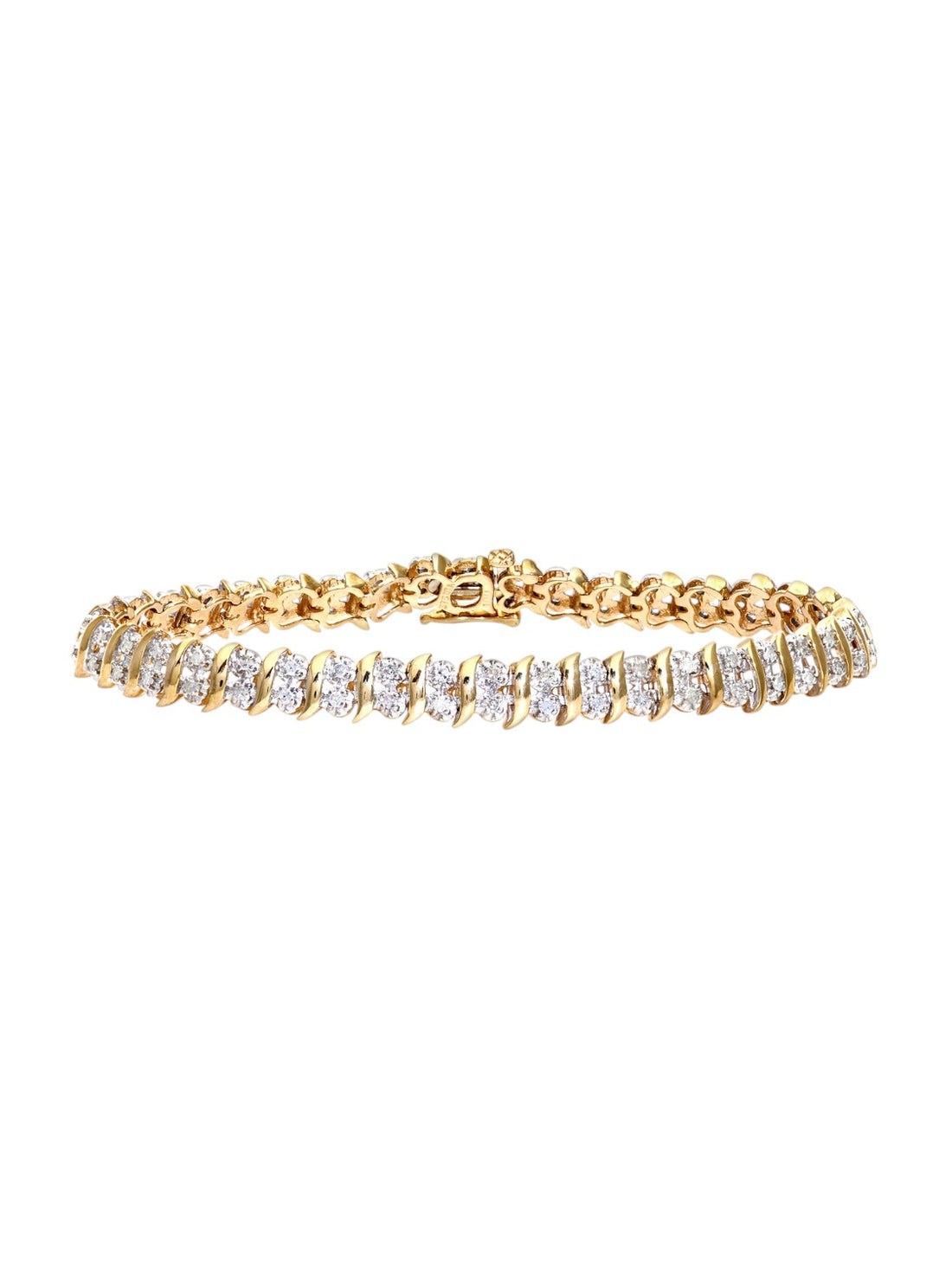 Armband aus 375 Gelbgold mit Diamant