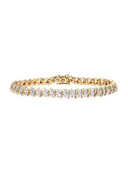 Armband aus 375 Gelbgold mit Diamant